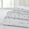 thumbnail image 1 of Modern Threads 4-Piece Camping Trip Printed Cotton Flannel Adult Bed Sheet Set, King, 1 of 4