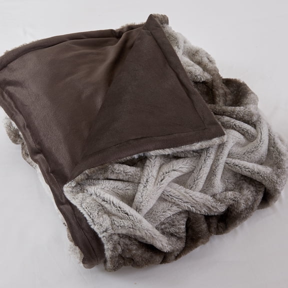 Modern Threads Braided Microfiber Throw, 50" x 60", Taupe