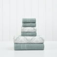 thumbnail image 1 of Modern Threads Capri Jacquard 6-Piece Adult Cotton Bath Towel Set, Ivy, 1 of 4