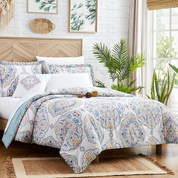 Modern Threads Castell 6-Piece Medallion Adult Bed in a Bag, Twin