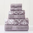 thumbnail image 1 of Modern Threads Charlize 6-Piece Cotton Bath Towel Set, Orchid, 1 of 7