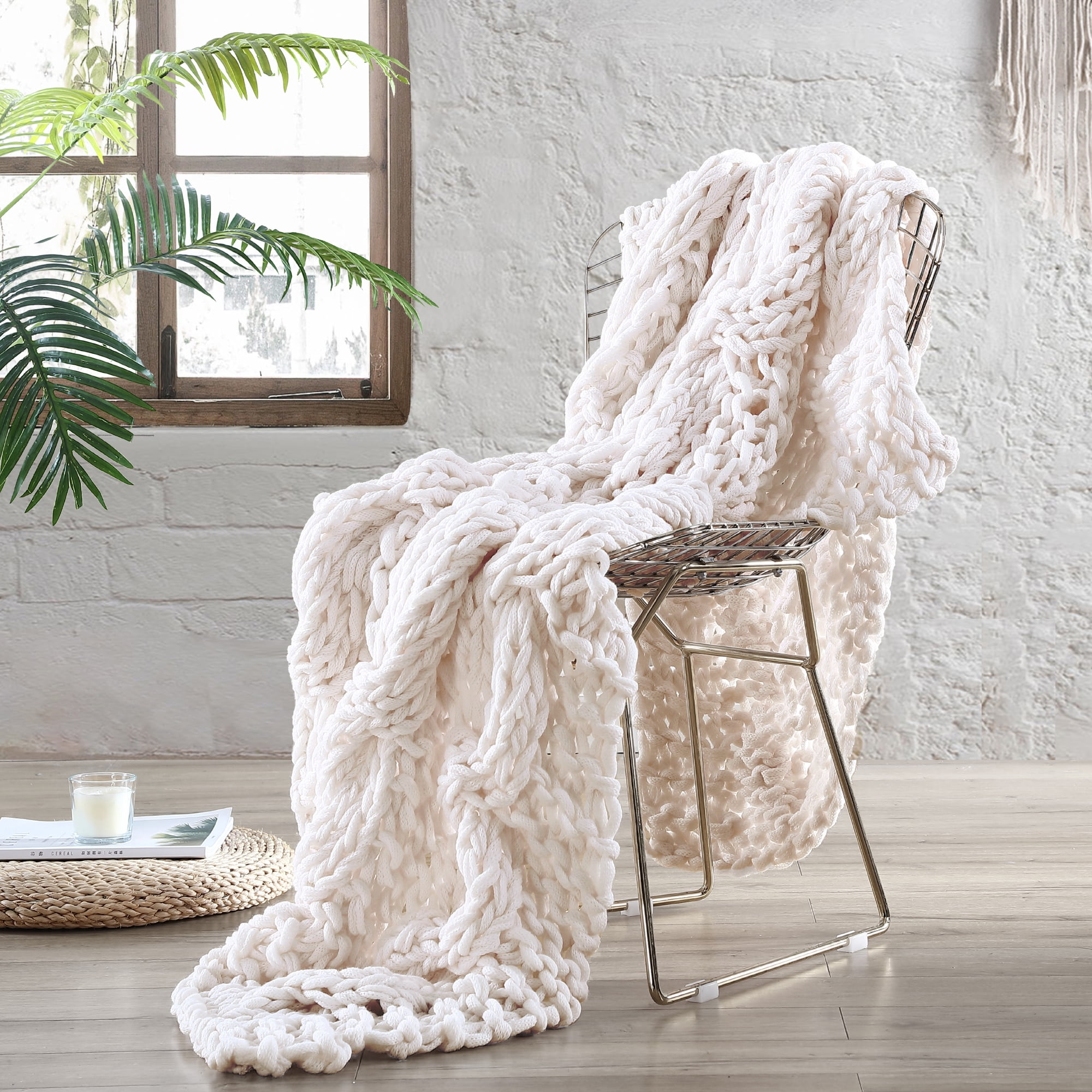 Chunky double online knit throw