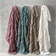 thumbnail image 1 of Modern Threads Chunky Knit Adult Throw Blanket, 50" x 60", Reina, Rosewood, 1 of 3