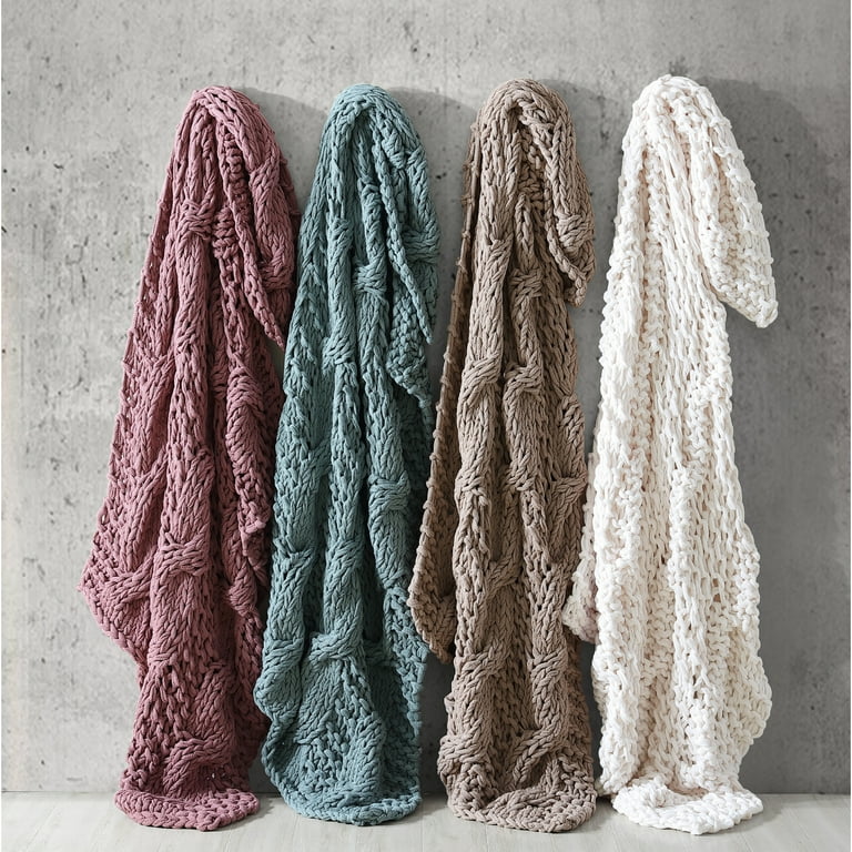 Modern Threads Chunky Knit Adult Throw Blanket 50