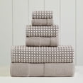 thumbnail image 1 of Modern Threads Cobblestone 6-Piece Cotton Adult Bath Towel Set, Beige, 1 of 11