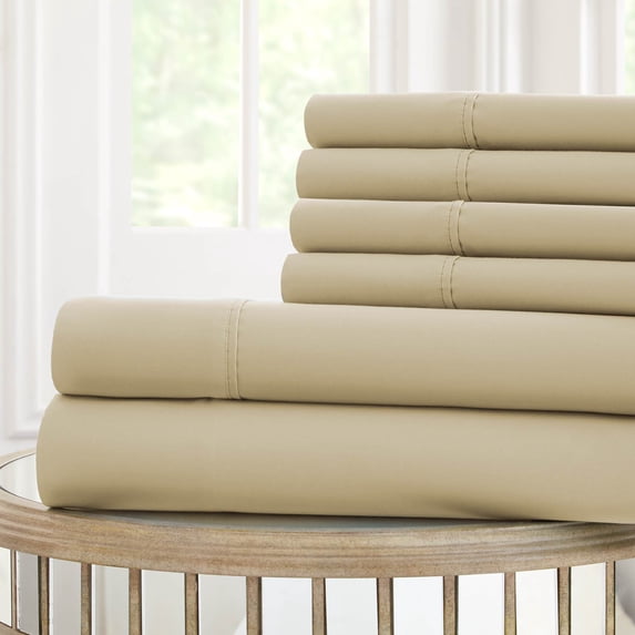 Modern Threads Cool Comfort 6-Piece Parchment 120 GSM Sheet Set, King