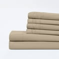 thumbnail image 1 of Modern Threads 6-Piece 21" Extra Deep Pocket Cream Microfiber Sheet Set, Queen, 1 of 4