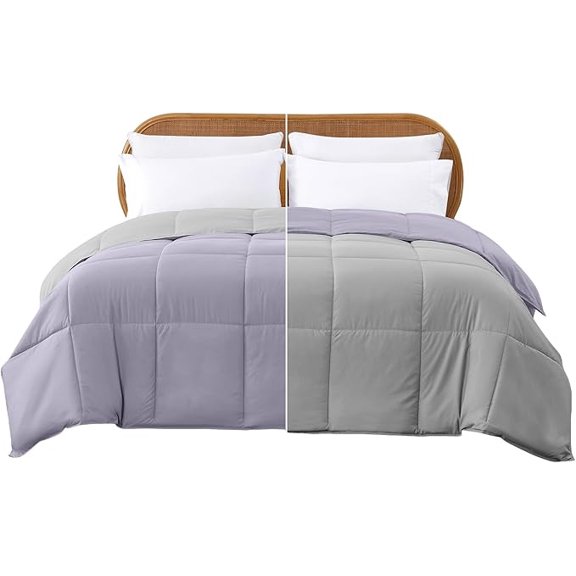 Modern Threads Down Alternative Reversible Comforter Purple/Silver Queen