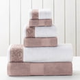thumbnail image 1 of Modern Threads Filigree Jacquard Border Swirls Diamond 6-Piece Towels & Washcloths Count, 1 of 4