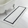 thumbnail image 1 of Modern Threads Geometric Black Cotton Rug Runner, 2' x 5', 1 of 4