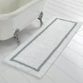 thumbnail image 1 of Modern Threads Geometric Silver Cotton Indoor Rug Runner, 2' x 5', 1 of 3