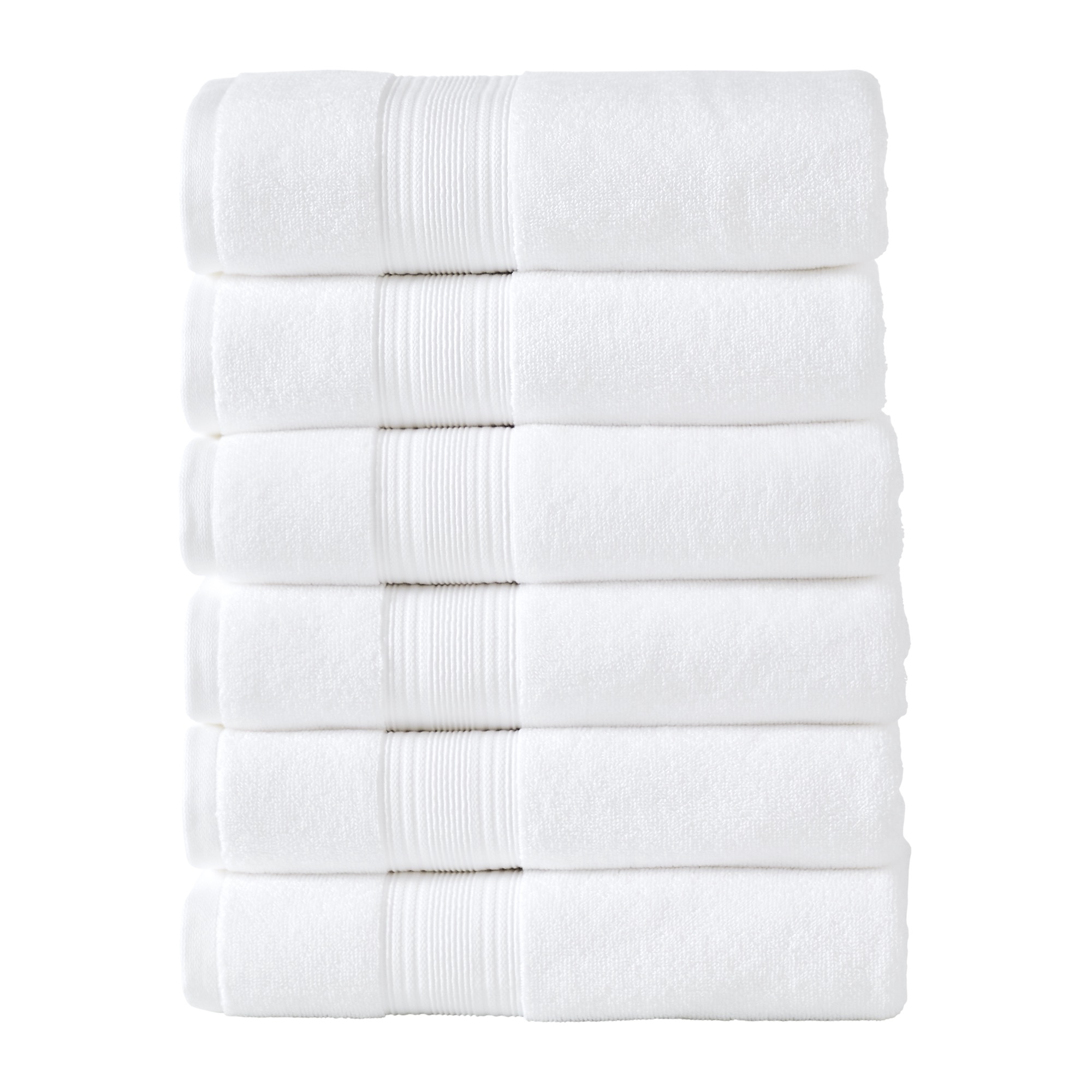 Modern Threads Hotel Collection Cotton Bath Towel 24" x 48", 6 Pack