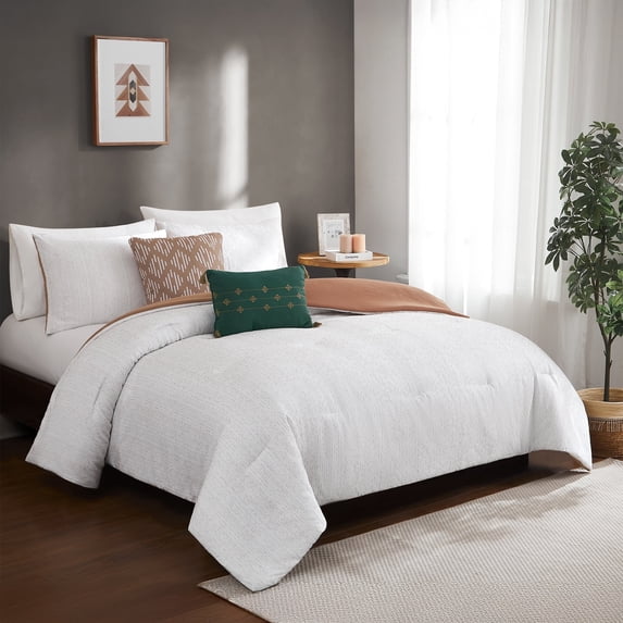 Modern Threads 5-Piece Hunter Jacquard Microfiber Comforter Set, King