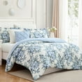 thumbnail image 1 of Modern Threads Leela 8-Piece Floral Bed in a Bag Adult Comforter Set, California King, 1 of 2