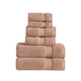 thumbnail image 1 of Modern Threads Luxury Cotton 6-Piece Quick Dry Towel Set, Clay, 1 of 4