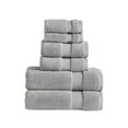 thumbnail image 1 of Modern Threads Luxury Cotton 6-Piece Quick Dry Towel Set, Cloud, 1 of 4