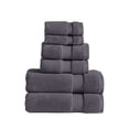 thumbnail image 1 of Modern Threads Luxury Cotton 6-Piece Quick Dry Towel Set, Gray, 1 of 4