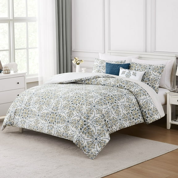 Modern Threads Matisse 5-Piece Printed Comforter Set, Queen