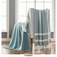 thumbnail image 1 of Modern Threads Modern Blue,White,Multi-Color Geometric Cotton Knit Throws , 60" x 50" , Reversible 2 Count, 1 of 3