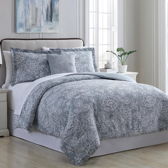 Modern Threads 8-pc Olivia Reversible Printed Bed in a Bag Comforter Set