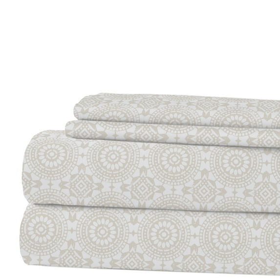 Modern Threads 4-Piece Abella Printed Bed Sheet Set, Full