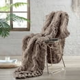 thumbnail image 1 of Modern Threads Reina Chunky Knit Adult Throw Blanket, 50" x 60", Beige, 1 of 2
