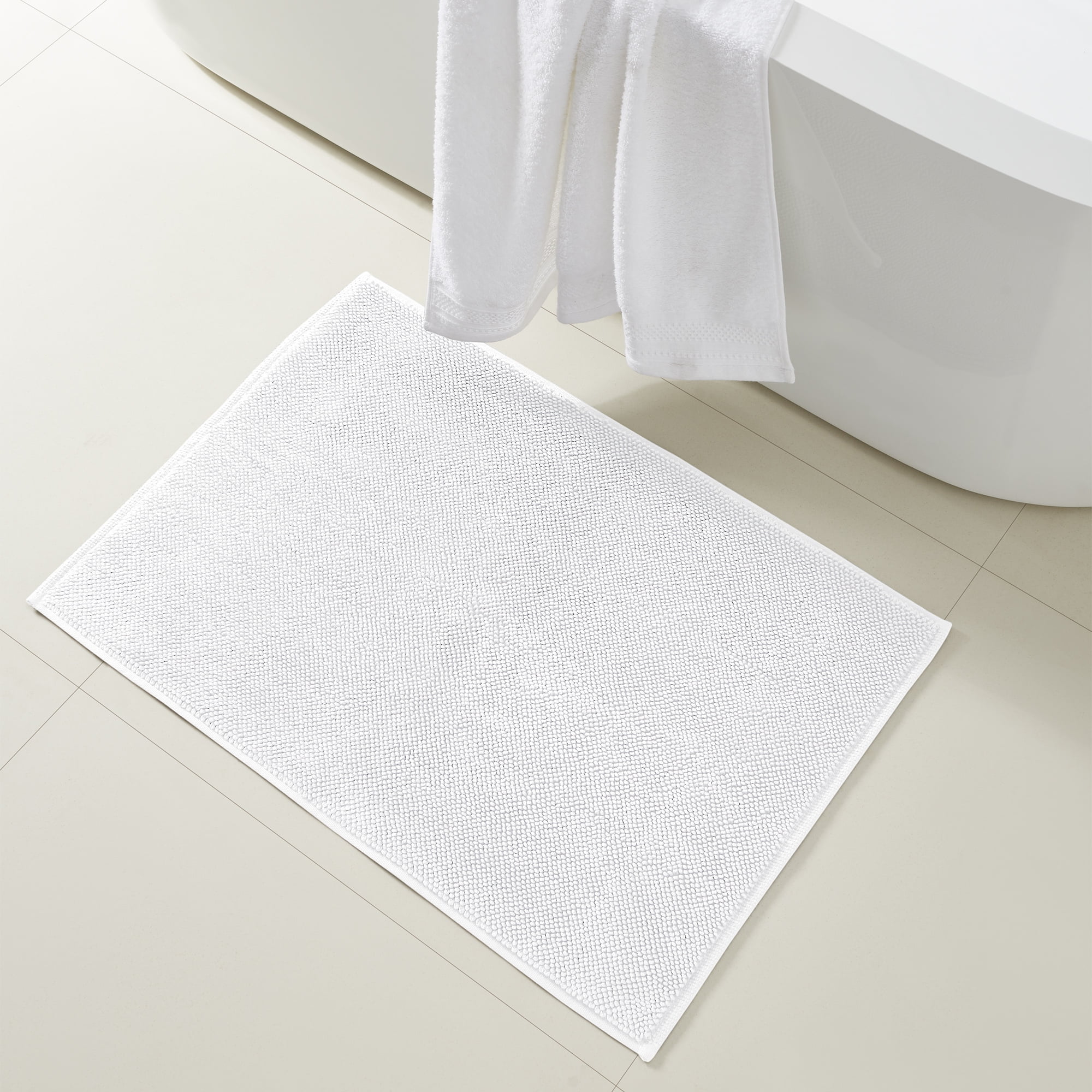 Modern Threads Reversible Bath Rugs 100 Cotton, 20" x 28", Spa Green