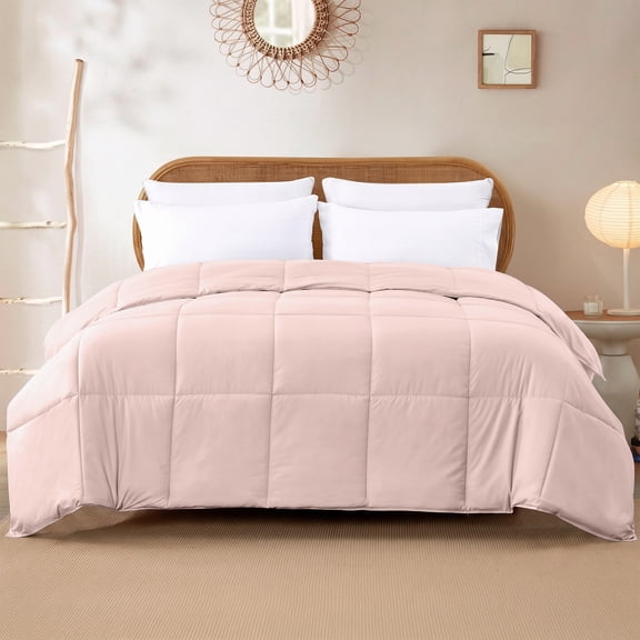 Modern Threads Reversible Blush All-Season Down Alternative Adult Bed Comforter, Twin