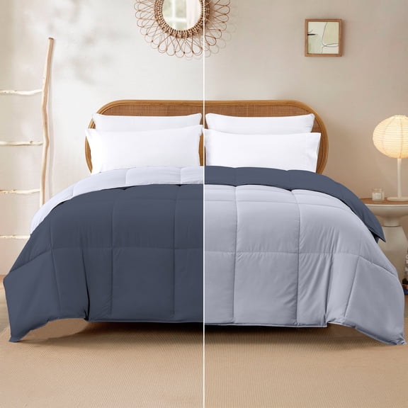 Modern Threads Reversible Denim & Cloud All-Season Down Alternative Adult Bed Comforter, King