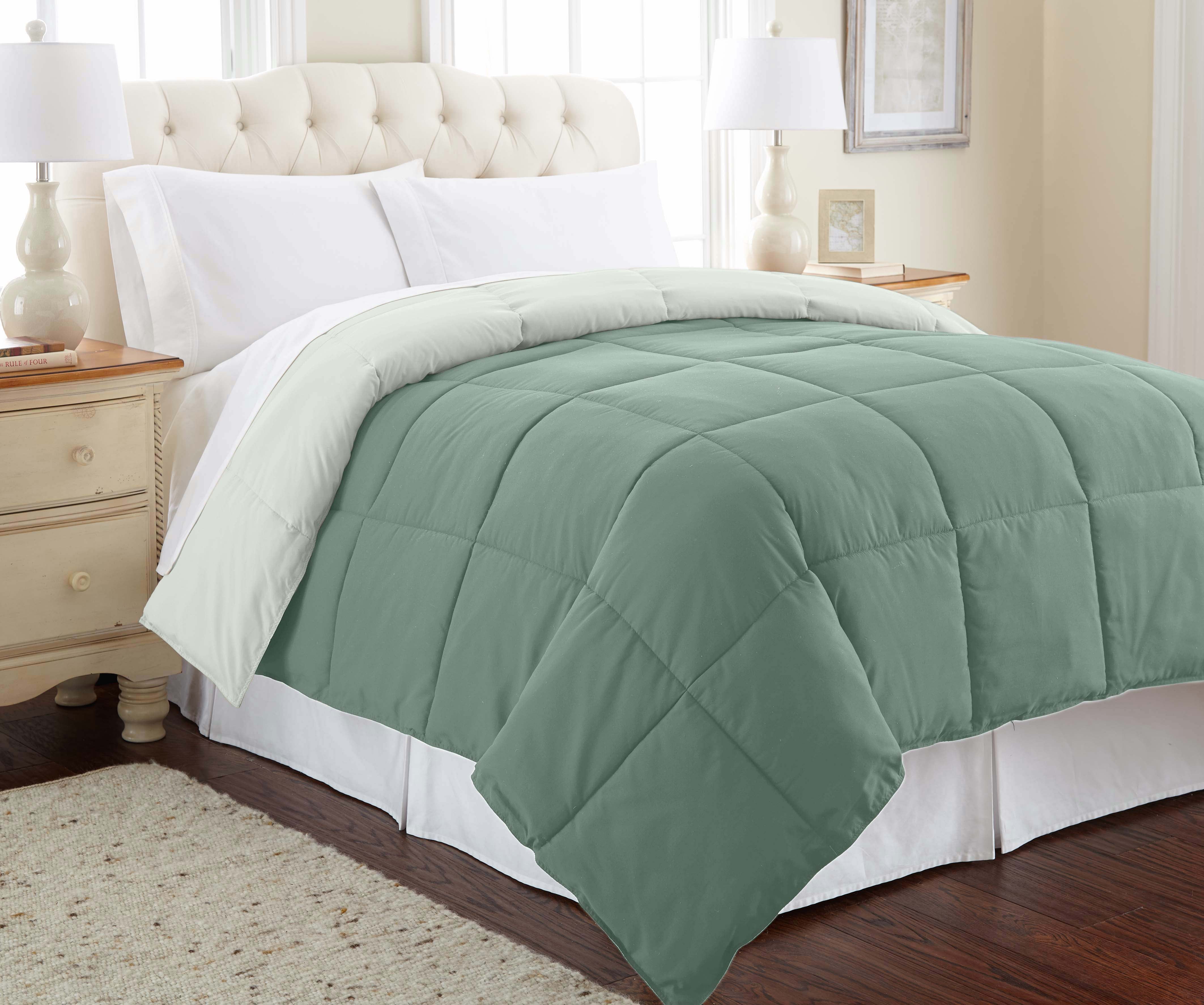 Twin Ivy and Sage Reversible Down Alternative Microfiber Comforter