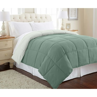 Modern Threads Reversible Ivy & Sage All-Season Down Alternative Adult Bed Comforter, Twin