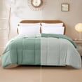 thumbnail image 1 of Modern Threads Reversible Ivy & Sage All-Season Down Alternative Adult Bed Comforter, Twin, 1 of 9
