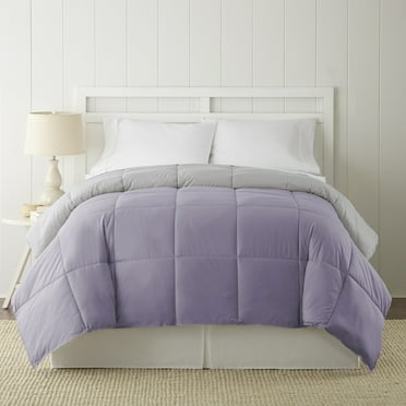 Modern Threads Reversible Purple & Silver Adult Down Alternative Comforter, Queen