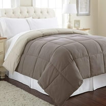Modern Threads Reversible Stone/Champagne All-Season Down Alternative Adult Bed Comforter, Twin