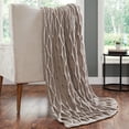 thumbnail image 1 of Modern Threads Samira Embellished Acrylic Adult Throw Blanket, Khaki, 1 of 3