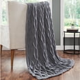 thumbnail image 1 of Modern Threads Samira Embellished Acrylic Throw Blanket, 50" x 60", Charcoal, 1 of 3