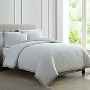 Modern Threads Seersucker 200 Thread Count 3 Piece Adult Duvet Sets, Queen with Shams