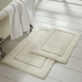 thumbnail image 1 of Modern Threads Soft Absorbent Off White 100% Cotton Bath Rug, 17" x 24" Non-Slip Backing (2 Count), 1 of 3