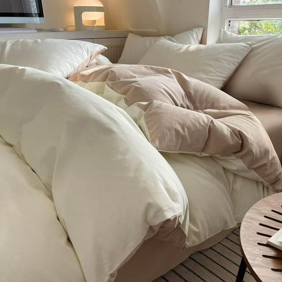 Modern Threads Soft Microfiber Solid Sheets - Luxurious Microfiber Bed Sheets - Four Piece Bedding Set Made of-Grade Washed Fabric (C)