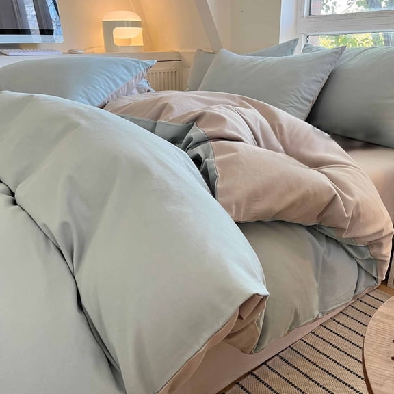 Modern Threads Soft Microfiber Solid Sheets - Luxurious Microfiber Bed Sheets - Four Piece Bedding Set Made of-Grade Washed Fabric (H)