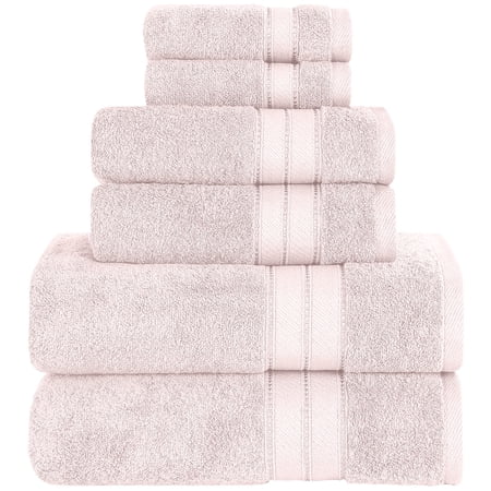 Modern Threads SpunLoft™ 6 Piece Adult Towel Set, Blush Pink