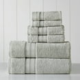 thumbnail image 1 of Modern Threads Spunloft 6-Piece Cotton Bath Towel Set, Gray, 1 of 4