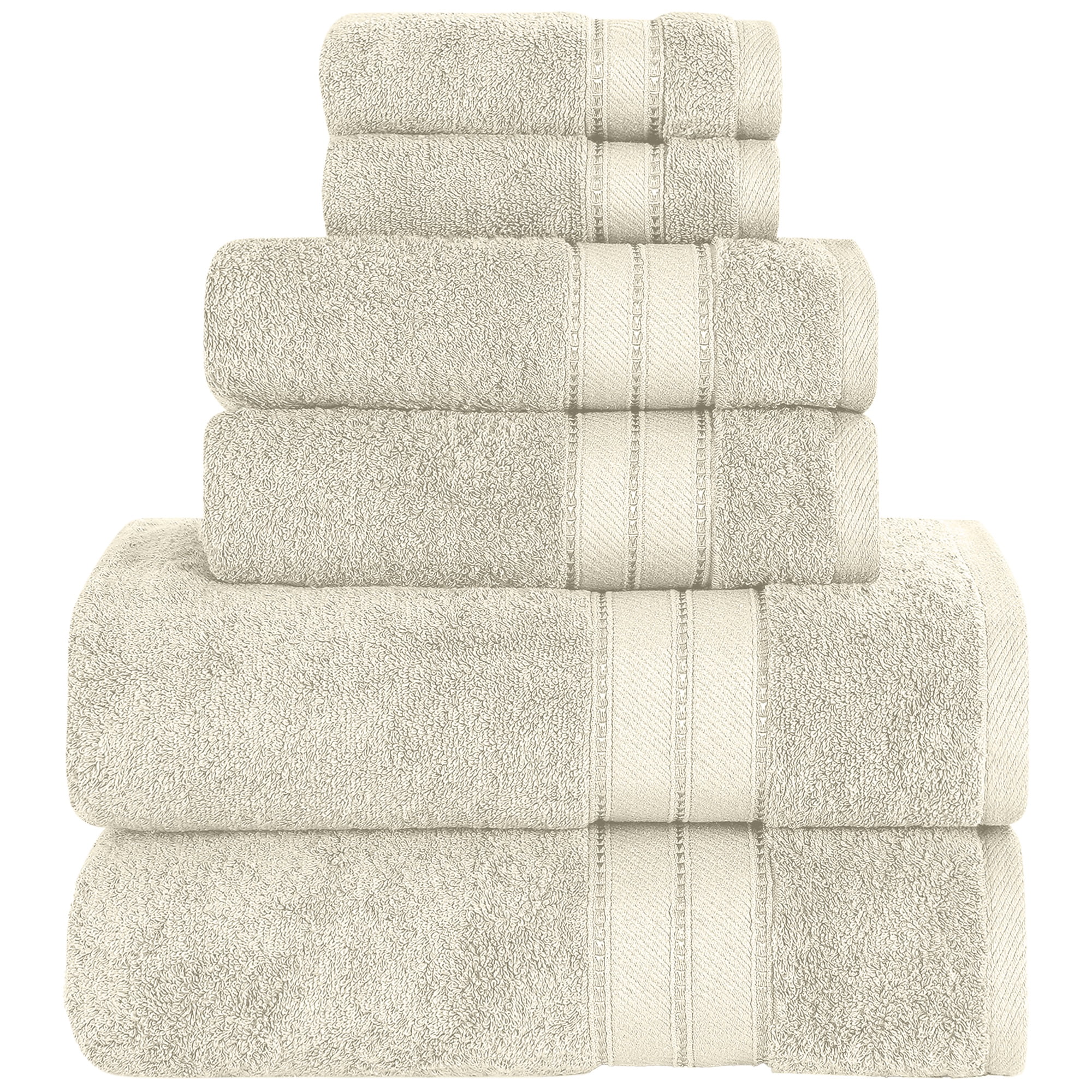 Modern Threads SpunLoft™ 6 Piece Adult Towel Set, Sand