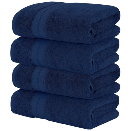 Modern Threads Spunloft Towels Solid Print Bath Towels 4 Count