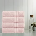 thumbnail image 1 of Modern Threads Spunloft Cotton Bath Towels, Blush (4 Count), 1 of 4