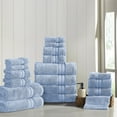 thumbnail image 1 of Modern Threads Spunloft™ 18 Piece Luxury Adult Bath Towel Set, Blue, 1 of 2