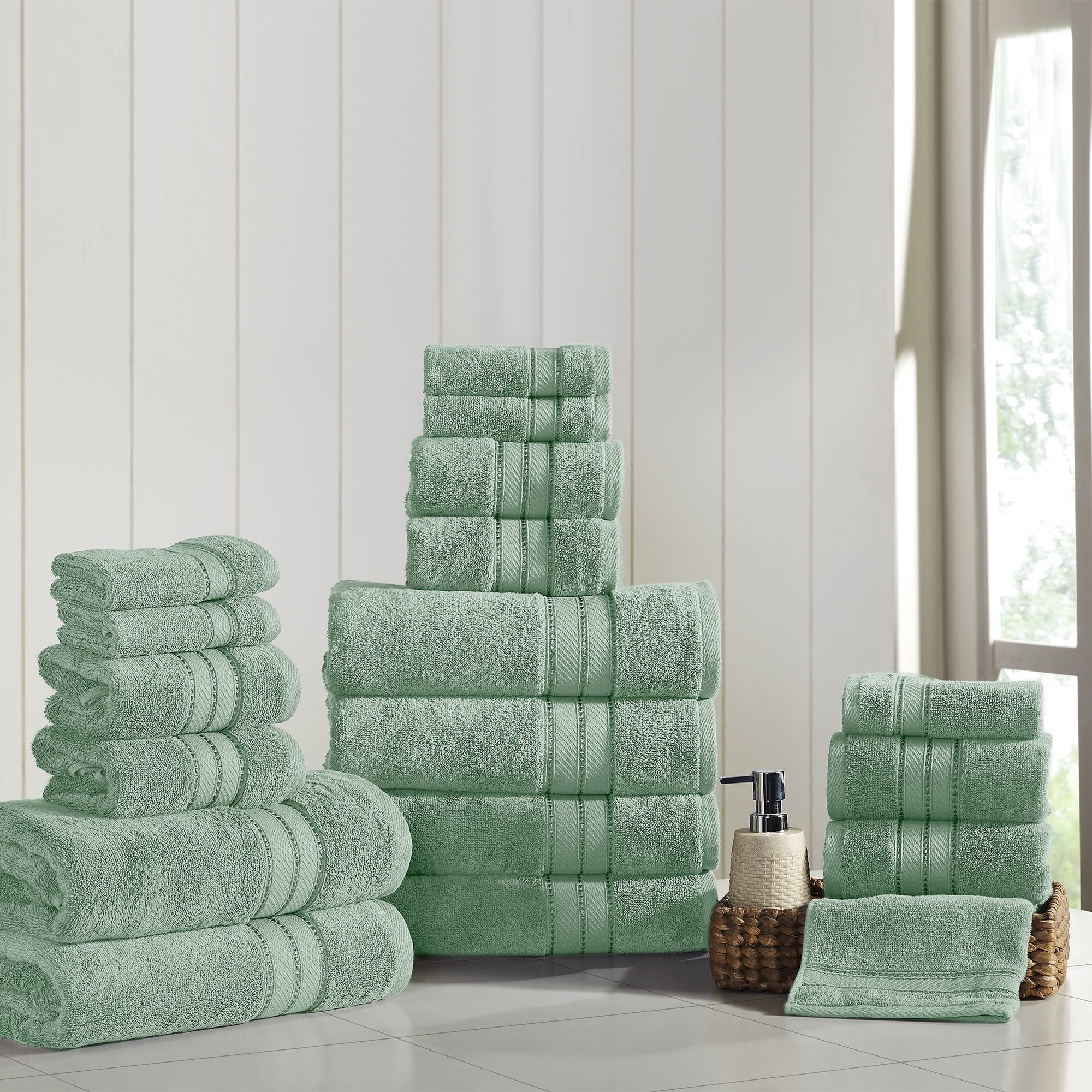 Everyday Luxury Bath Towel Sets - Emerald Green – ZigZagZurich