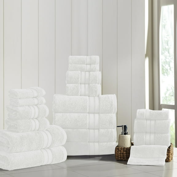 Modern Threads Spunloft™ 18 Piece Luxury Adult Bath Towel Set, White