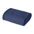 thumbnail image 1 of Modern Threads Thermal Waffle Weave Navy Cotton Bed Blanket, Navy, 1 of 4
