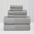 thumbnail image 1 of Modern Threads Waffle-Rib 6-Piece Cotton Bath Towel Sets, Oyster, 1 of 5
